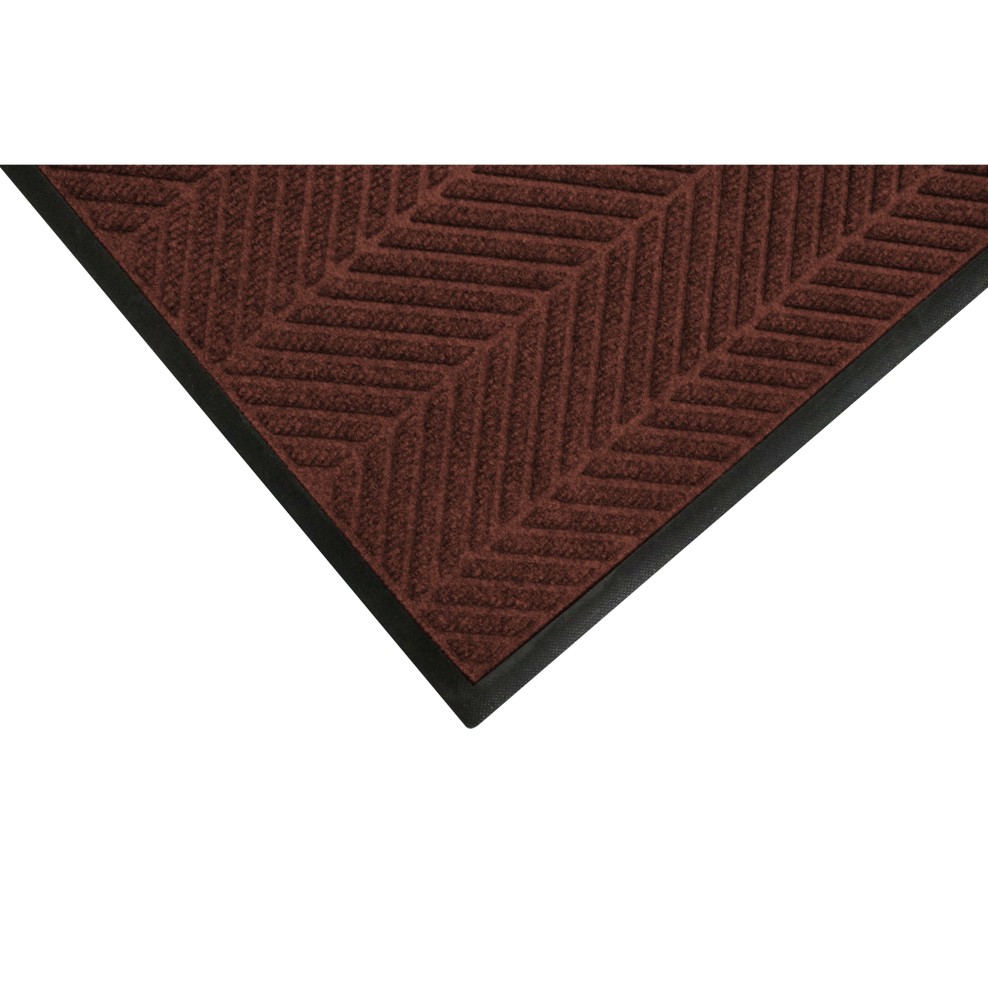 M+A Matting WaterHog Max Herringbone Classic Scraper/Wiper Safety Mat, 4' x 6' Maroon, 3/8" Thickness, Universal Cleat, Model # 22407446070